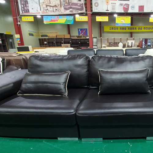 3인가죽쇼파(블랙)